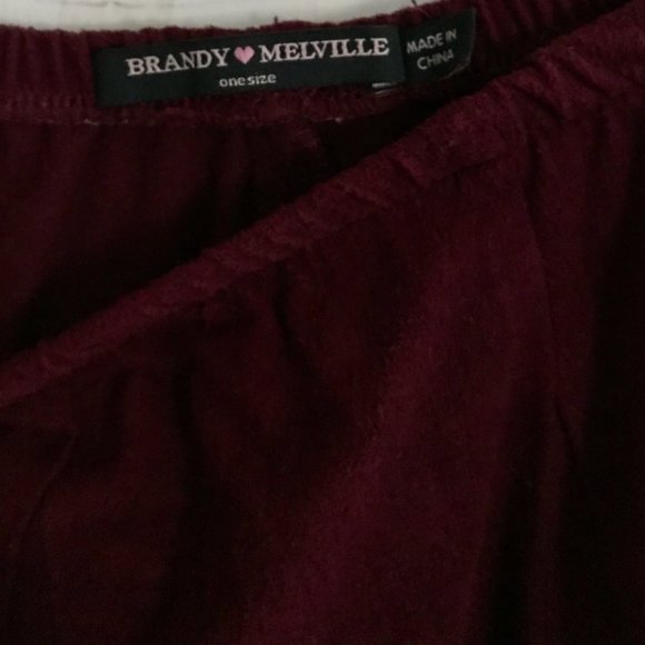 Brandy Melville Suede Elastic Mini Skirt - Picture 3 of 3